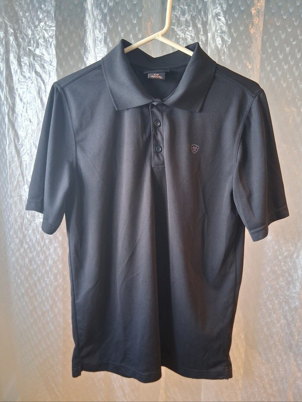 Ariat Black Short-Sleeve Performance Polo Size S/P Preowned